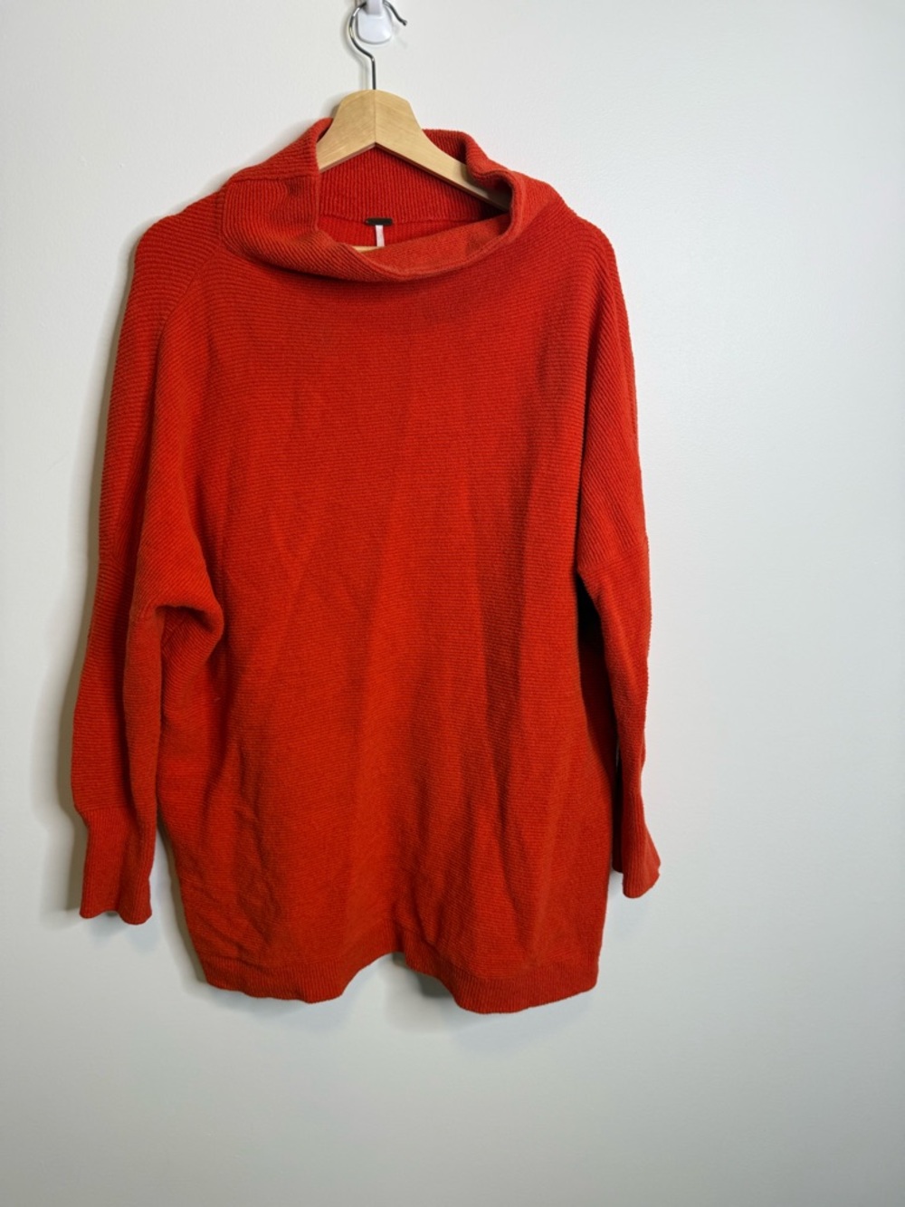 Free People Ottoman Slouchy Tunic orange red size medium - Picture 3 of 7